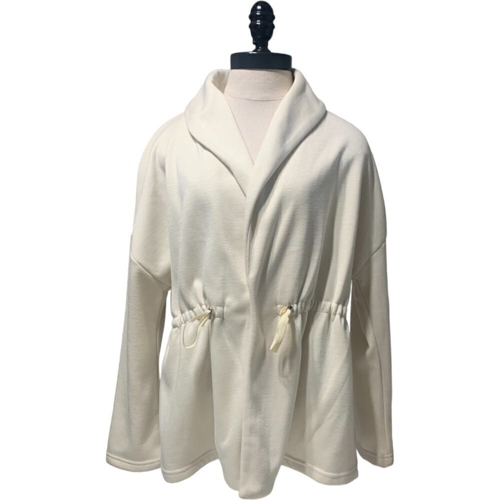 FABLETICS Sage Coat in Oatmeal - Size Small